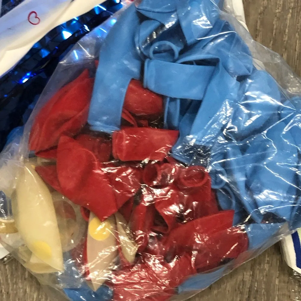 Spiderman Themed Party Supplies Set - Red and Blue